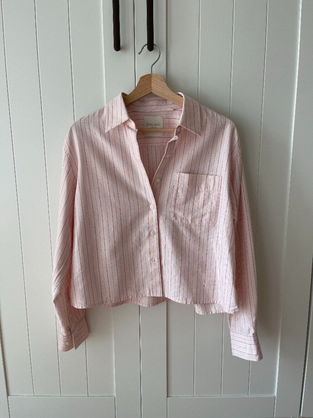 Uniqlo x JW Anderson Pink Striped Button-Up Shirt